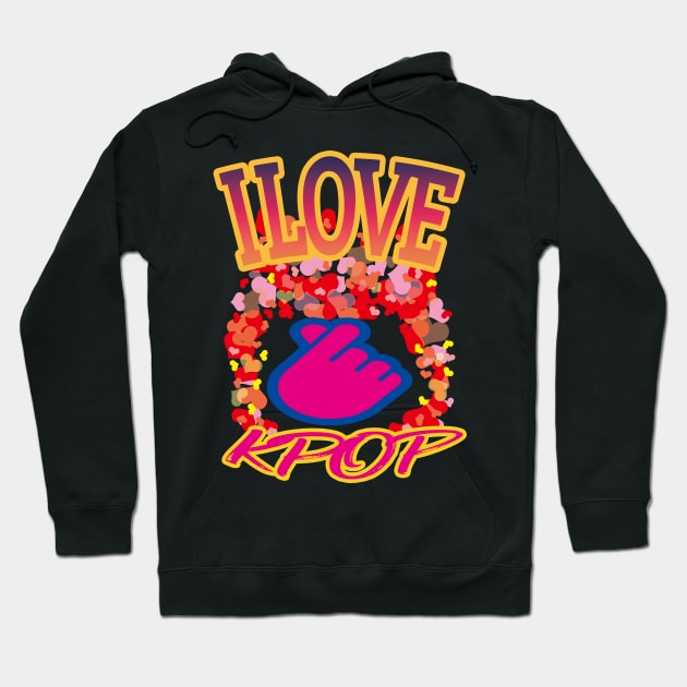 I Love Kpop Hoodie by EunsooLee